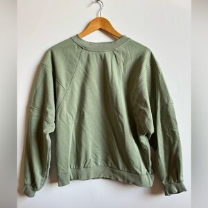 Olive Green Women's Crew Neck Sweater